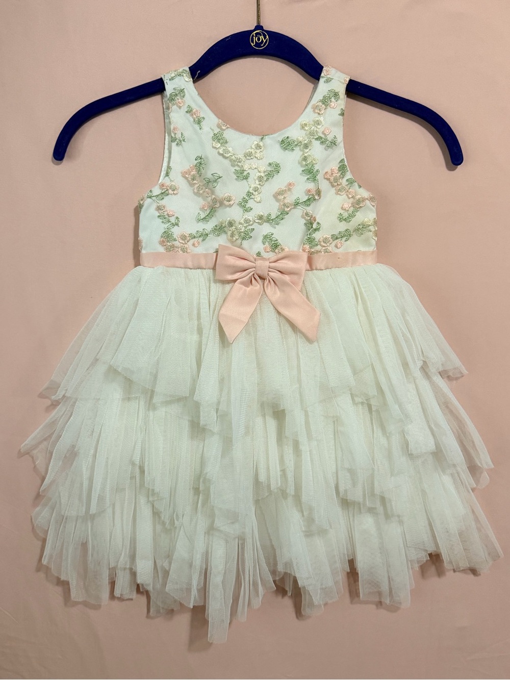 American Princess Girls White Tulle Party Dress